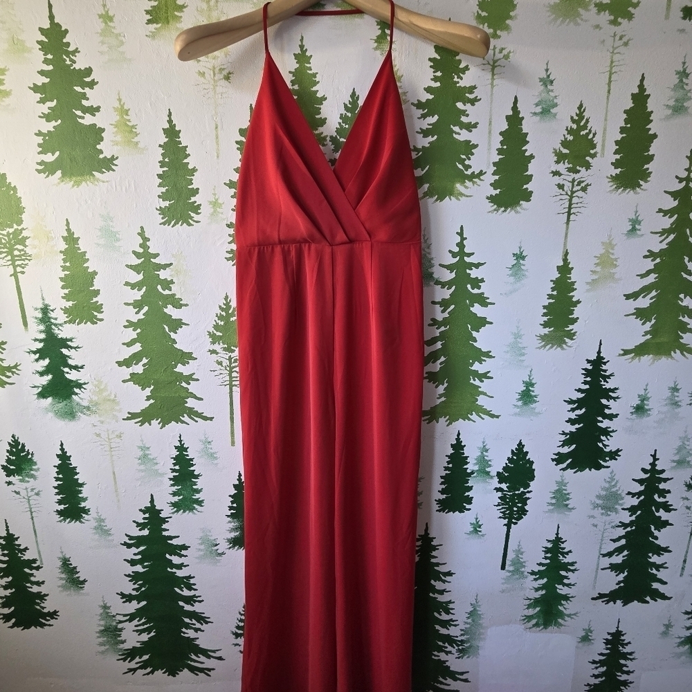 Urban Outfitters Red Jumpsuit